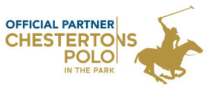 Logo of Chesterton Polo in The Park with the text Official Partner